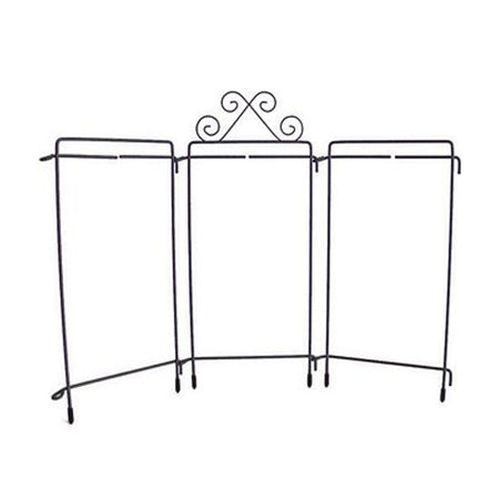 Ackfeld Manufacturing 6inx12in Scroll Tabletop Triptich Silver