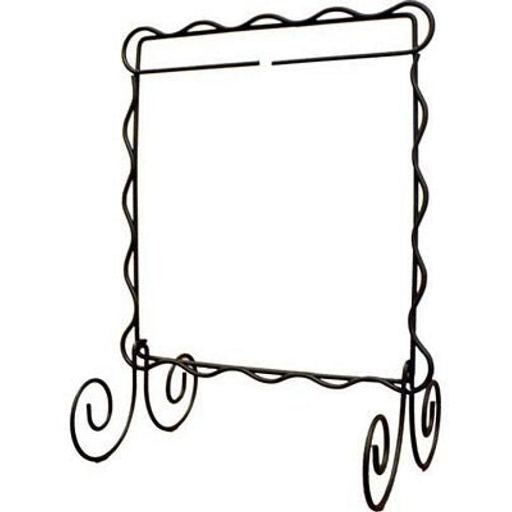 Ackfeld Manufacturing 6X6 Scalloped Sigle Stand Silver Texture
