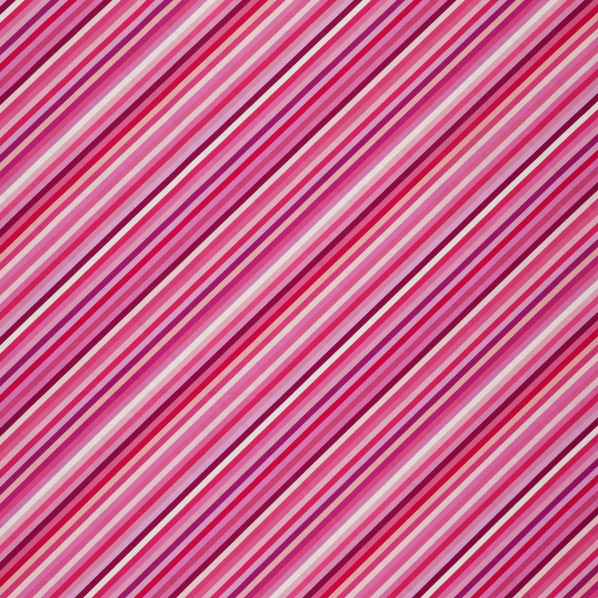 Animal Alphabet Fabric Collection - Stripes Pink