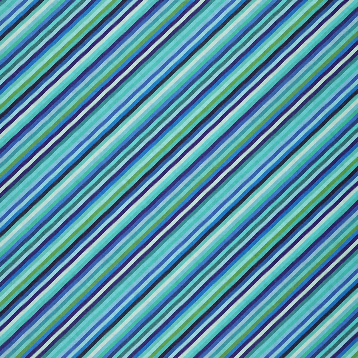 Animal Alphabet Fabric Collection - Stripes Blue