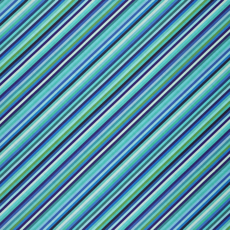 Animal Alphabet Fabric Collection - Stripes Blue