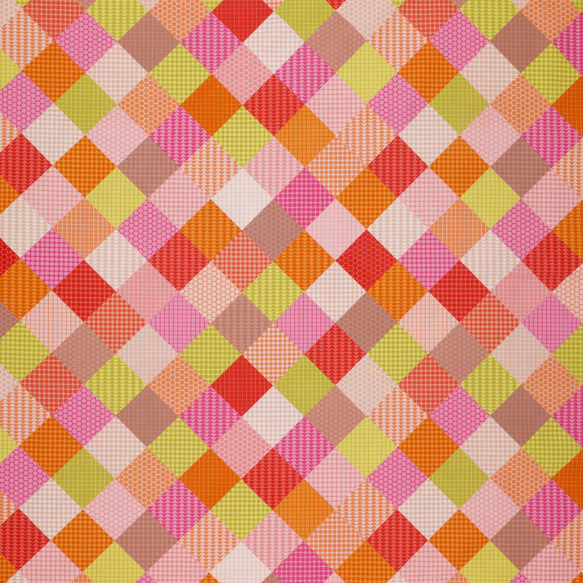Animal Alphabet Fabric Collection - Patchwork Pinks