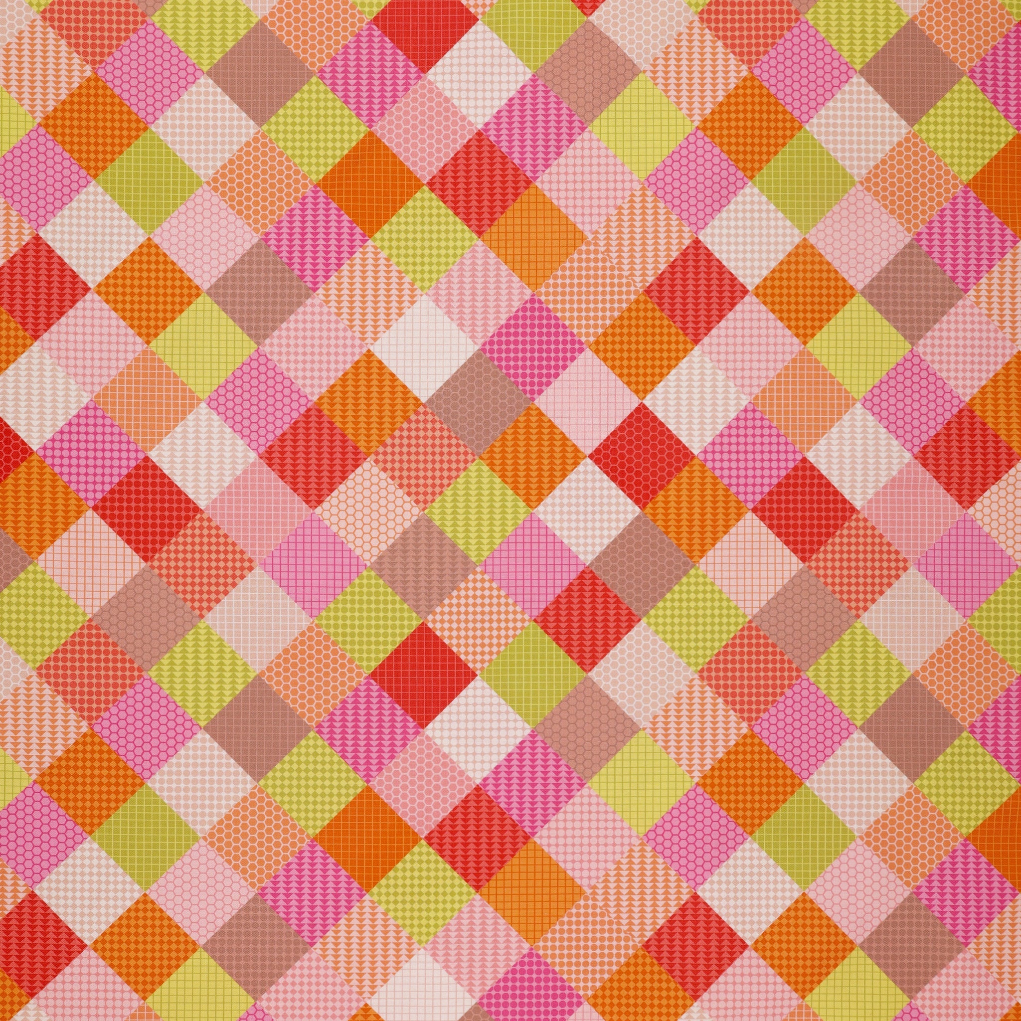 Animal Alphabet Fabric Collection - Patchwork Pinks