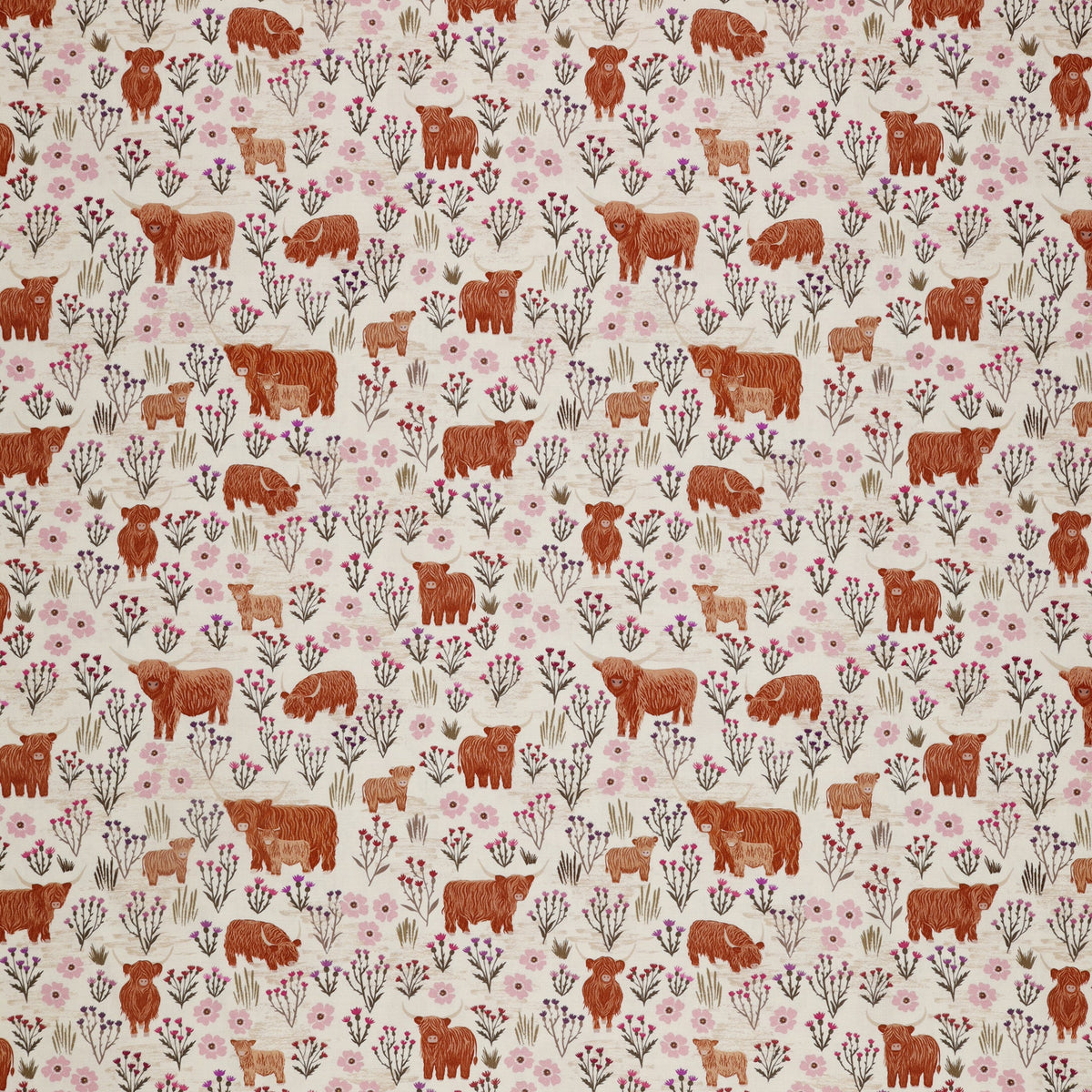 A Celtic Summer Fabric Collection - Summer Meadow Highland Cream