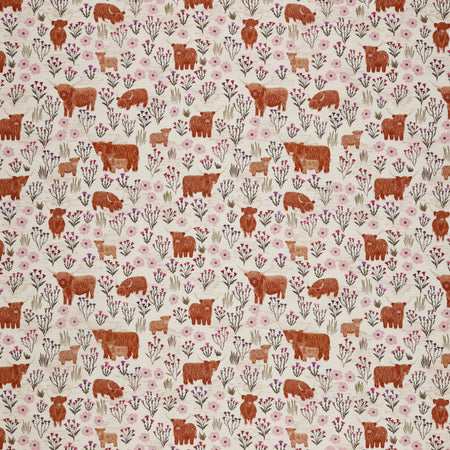 A Celtic Summer Fabric Collection - Summer Meadow Highland Cream