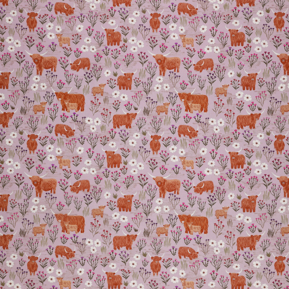 A Celtic Summer Fabric Collection - Summer Meadow Highland Light Heather