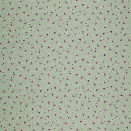 A Celtic Summer Fabric Collection - Bee Thistle Sage Green