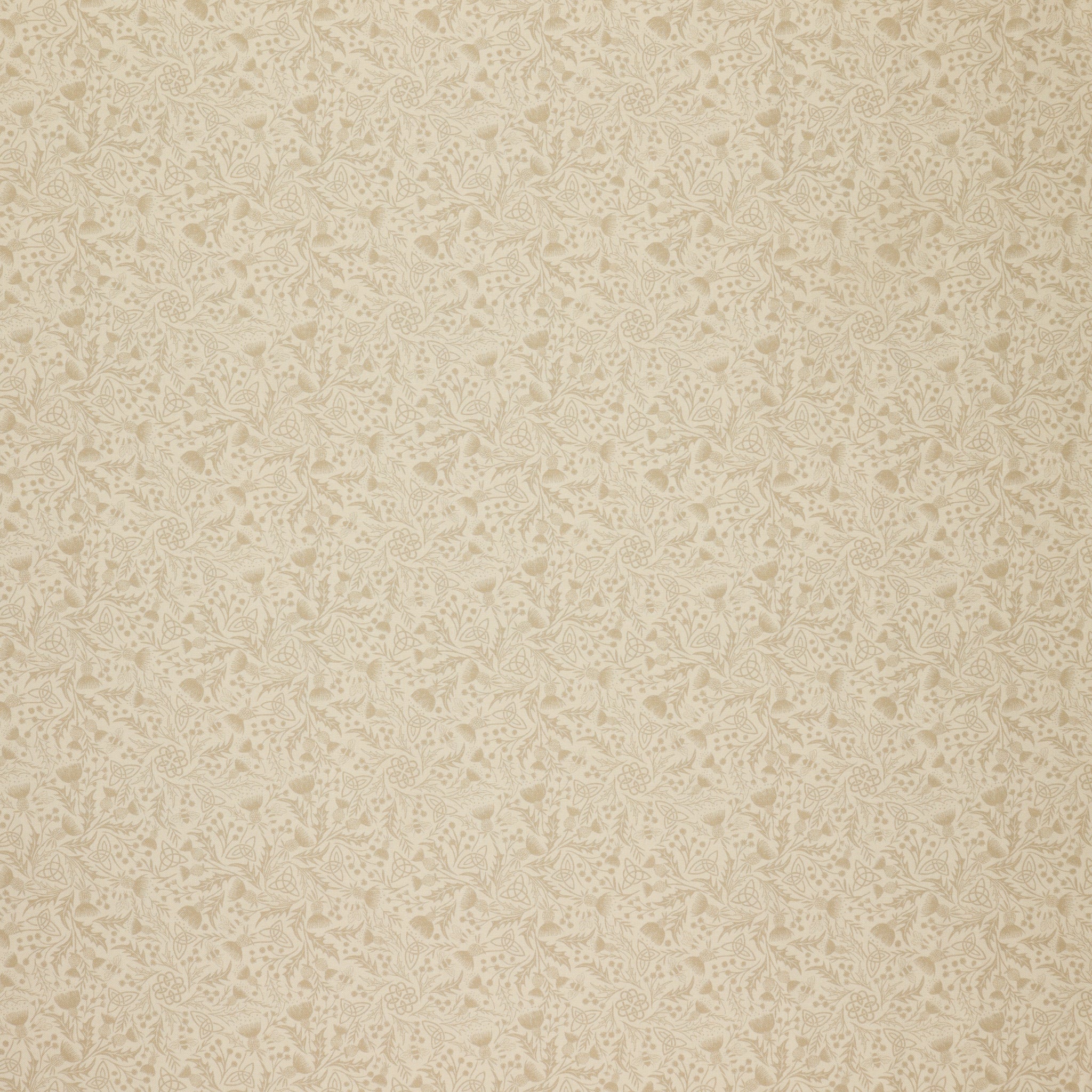 A Celtic Summer Fabric Collection - Celtic Thistle Cream on Cream