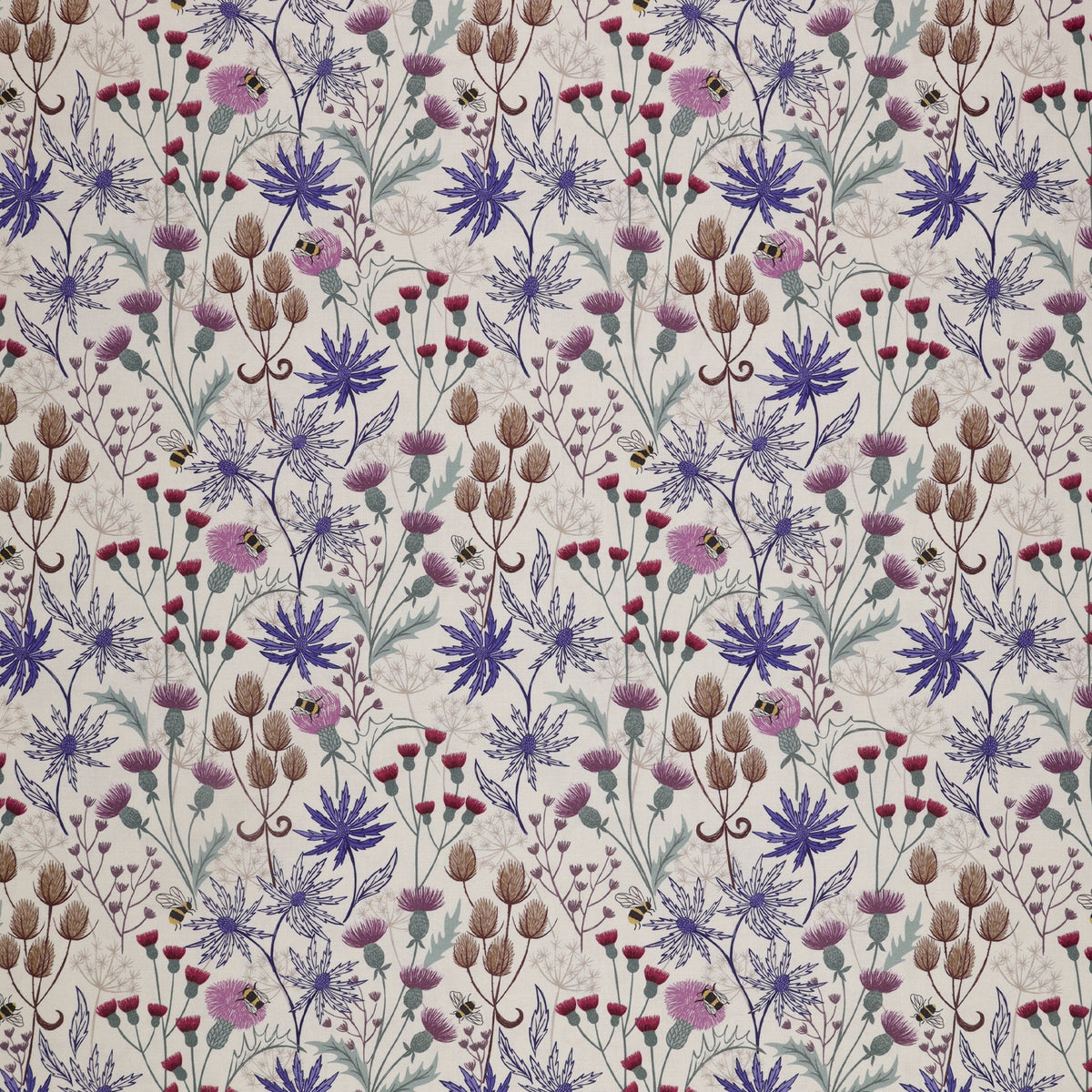 A Celtic Summer Fabric Collection - Celtic Floral Cream