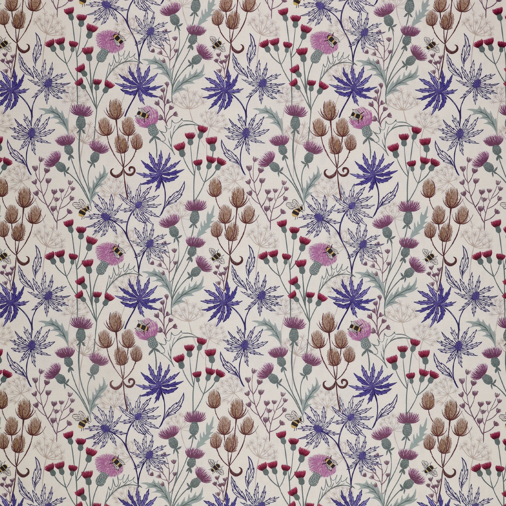 A Celtic Summer Fabric Collection - Celtic Floral Cream
