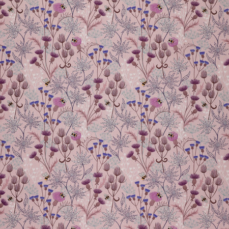 A Celtic Summer Fabric Collection - Celtic Floral Light Heather