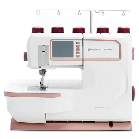 Factory Serviced Husqvarna Viking Amber Air S600 Serger & Coverstitch Combo