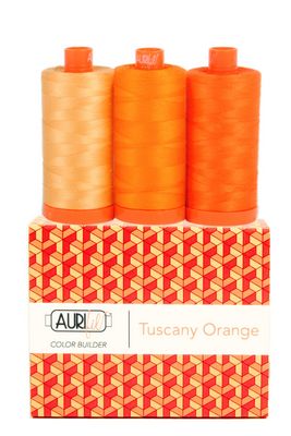 Aurifil Color Builder Tuscany Orange 3pc.