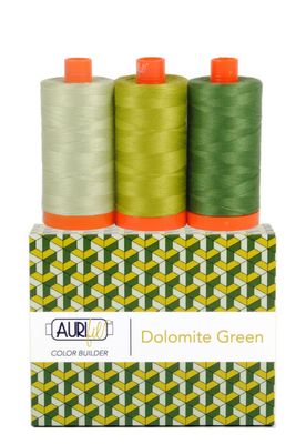 Aurifil Color Builder Dolomites Green 3pc.