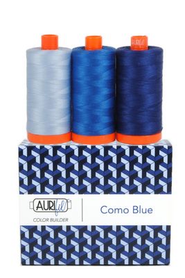 Aurifil Color Builder Como Blue 3pc.
