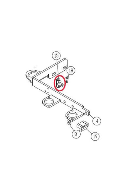 Tube Connector For KM 921, KM 921 AR Agm Special Automatic Straight/Curved Waistband Machine - Empenzo Automated Sewing Systems