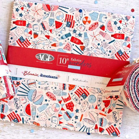 Bloomin’ Americana 10" Fabric Squares - 42 pc