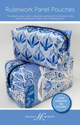 Amanda Murphy Design Rulerwork Panel Pouches