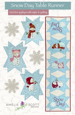 Amelie Scott Designs Snow Day Table Runner
