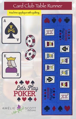 Amelie Scott Designs Card Club Table Runner