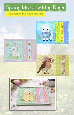 Amelie Scott Designs Spring Meadow Mug Rugs