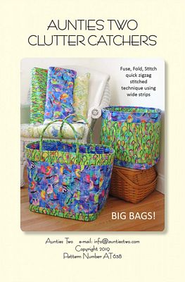 Aunties Two Patterns Clutter Catchers Pattern