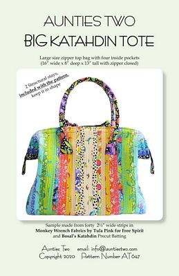 Aunties Two Patterns Big Katahdin Tote