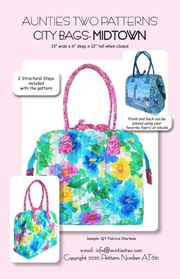 Aunties Two Patterns City Bag Midtown