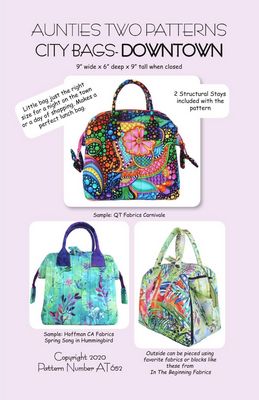 Aunties Two Patterns City Bag Downtown