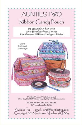 Aunties Two Patterns Ribbon Candy Pouch Pattern
