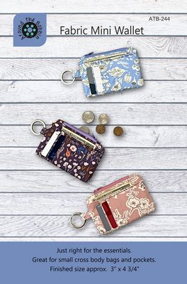 Around the Bobbin Fabric Mini Wallet Pattern