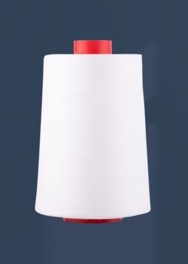 A&E D-Core All-Purpose Cotton Wrapped Poly Core Thread - Tex 40 - 6,000 Yds. - White