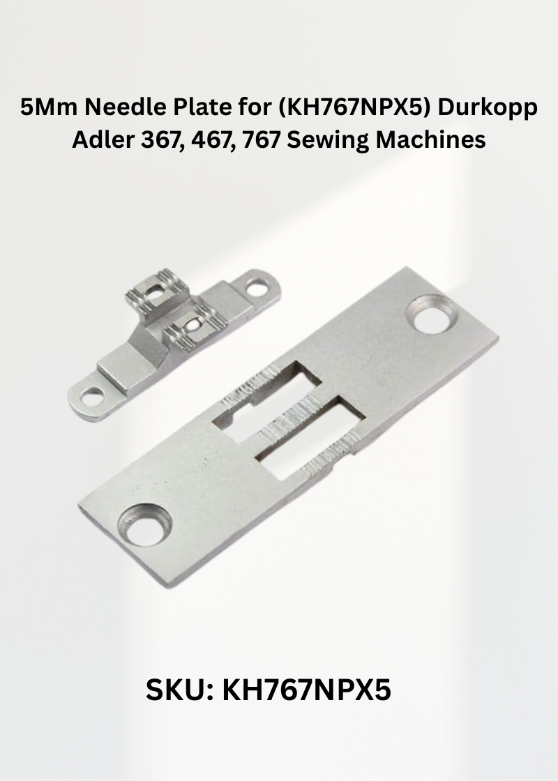 5Mm Needle Plate KH767NPX5 for Durkopp Adler 367, 467, 767 Sewing Machines