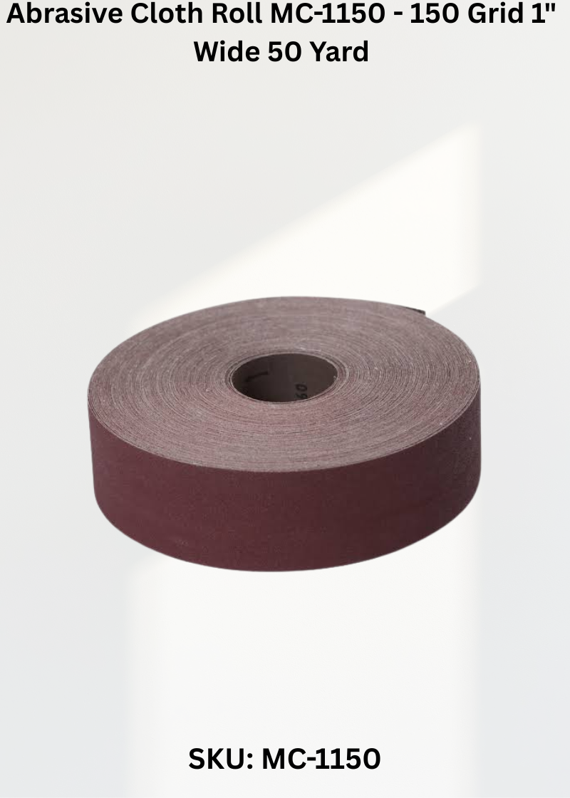Abrasive Cloth Roll MC-1150 - 150 Grid 1" Wide 50 Yard