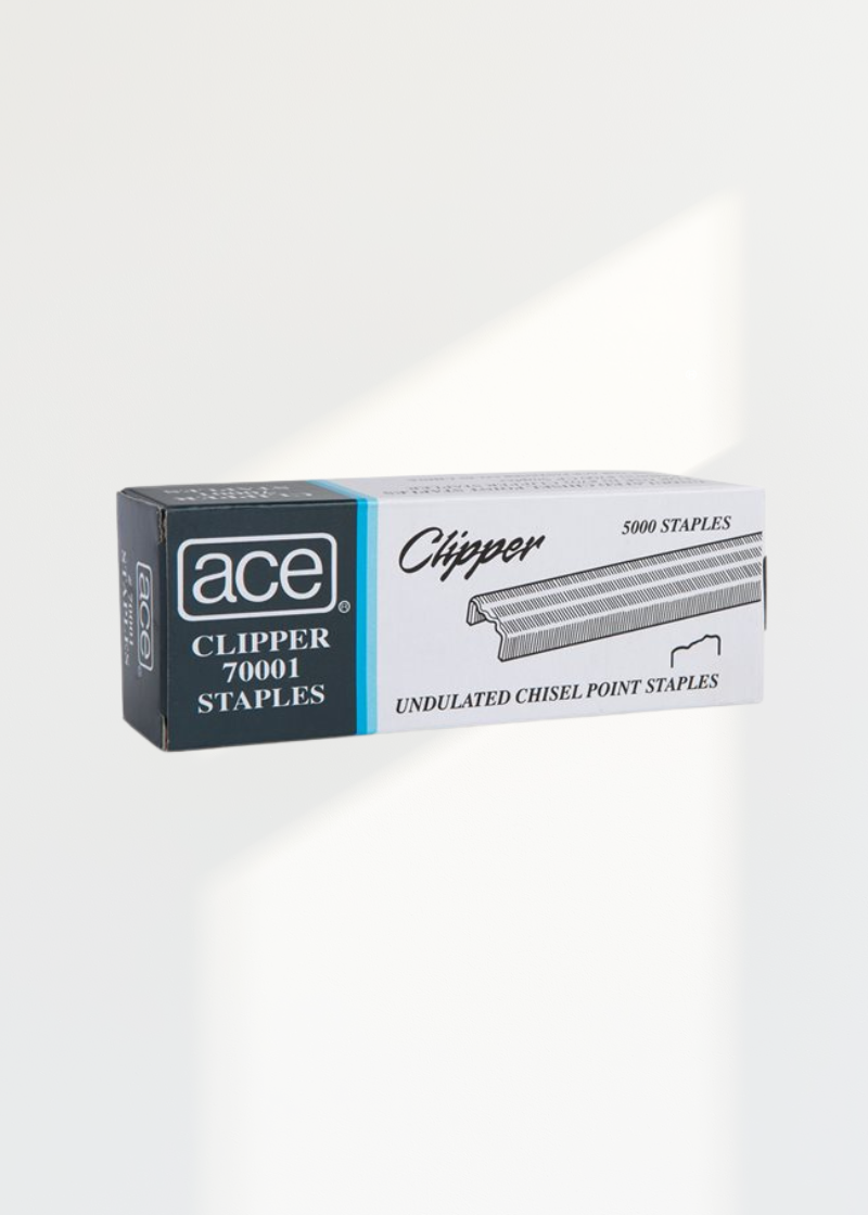Ace Clipper Staples - (70001) - 5,000/Box