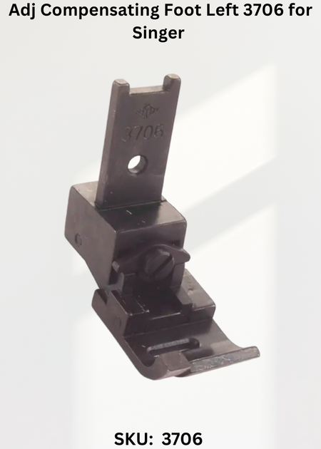Adj Compensating Foot Left 3706 for Singer 107G, 107W and Singer 457G Sewing Machines