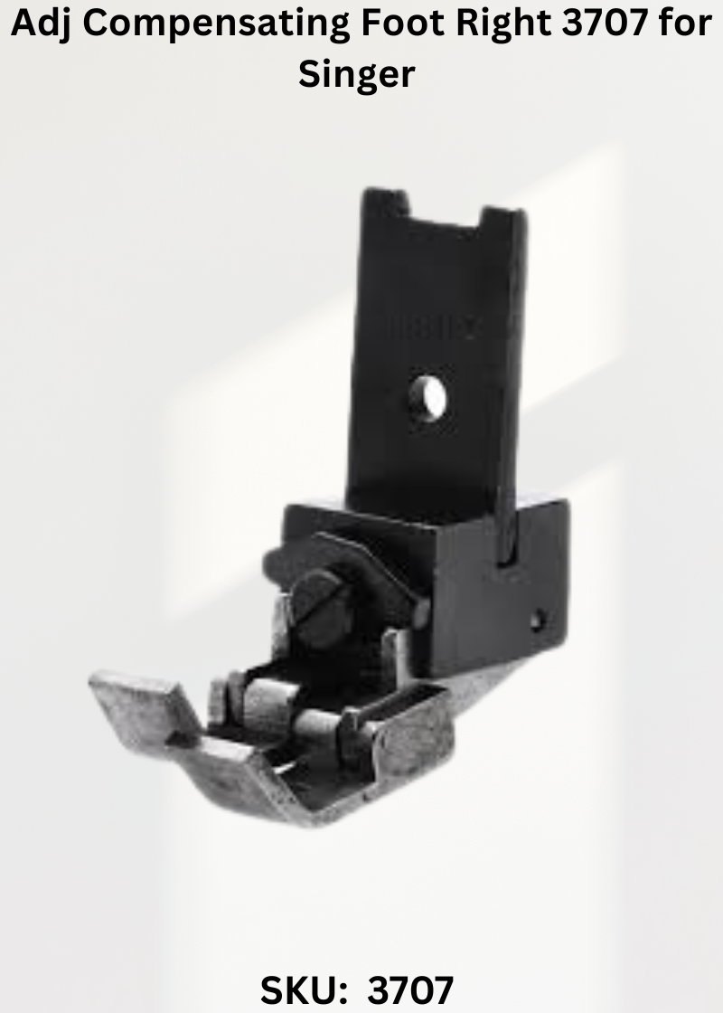 Adj Compensating Foot Right 3707 for Singer 107G, 107W and Singer 457G Sewing Machines