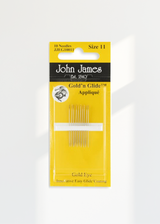 john-james-gold-n-glide-applique-hand-needles-10-pack