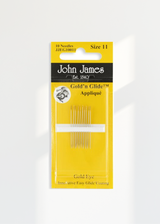 john-james-gold-n-glide-applique-hand-needles-10-pack