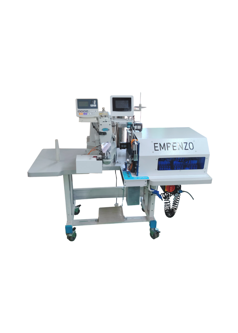 Automatic Loop Hanger Attacher Ultrasonic Ribbon Bartack Machine 1250pcs/h