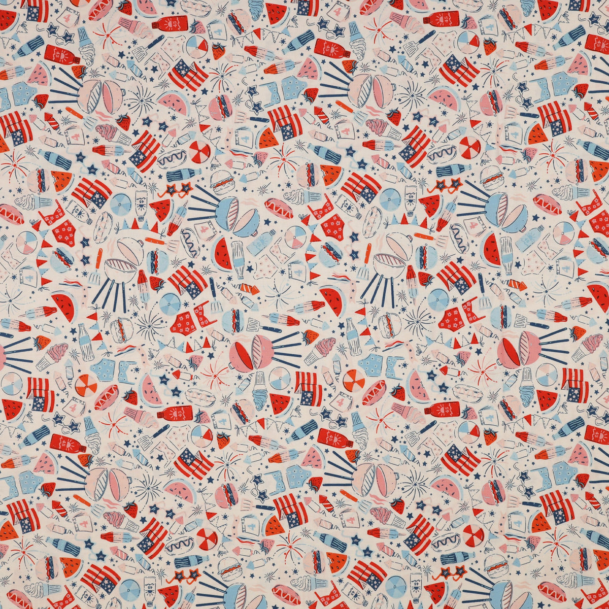 Bloomin’ Americana Fabric Collection - Fourth of July
