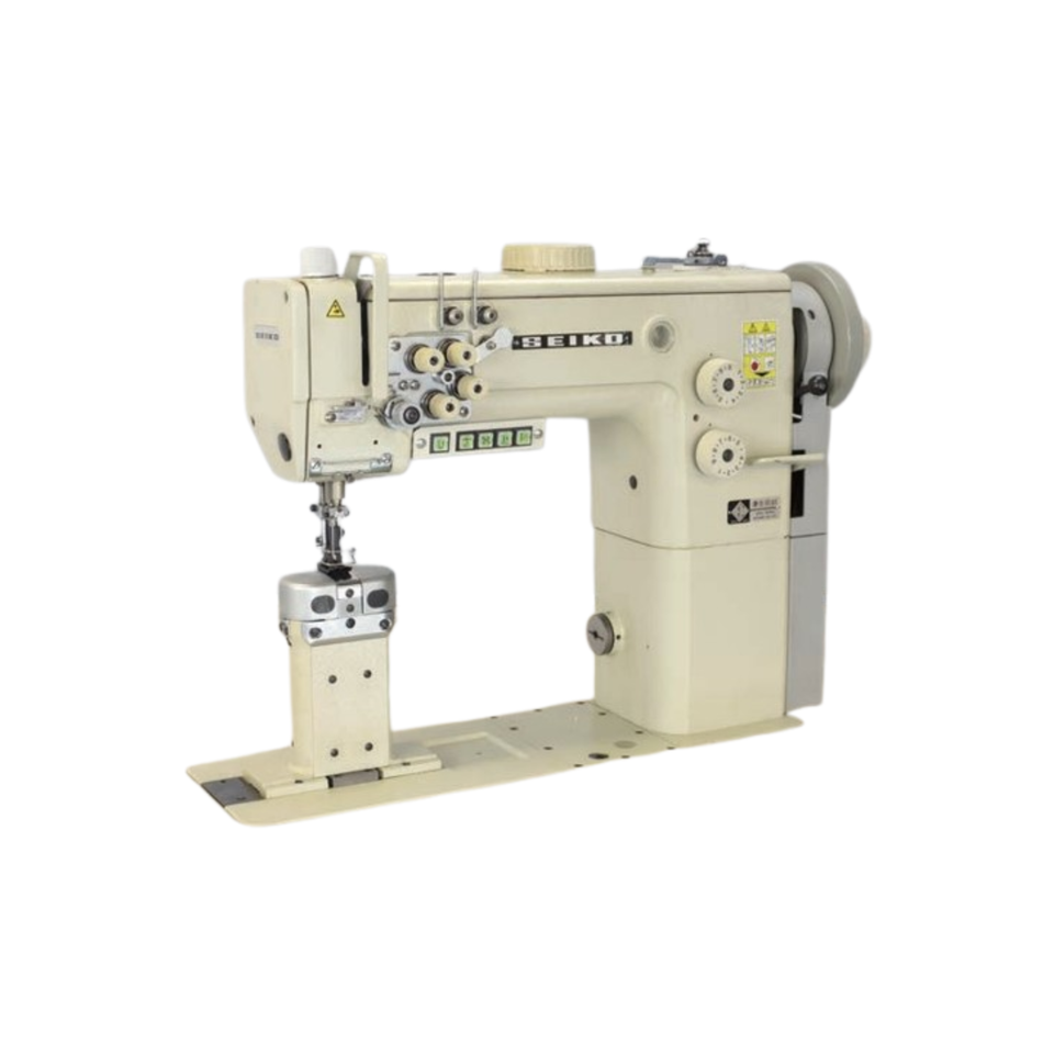 Seiko BBWP Series Post Bed- High Speed, Post Bed, Compound Feed and Walking Foot, Large Vertical Axis Hook, Reverse Stitch, Lockstitch Machines