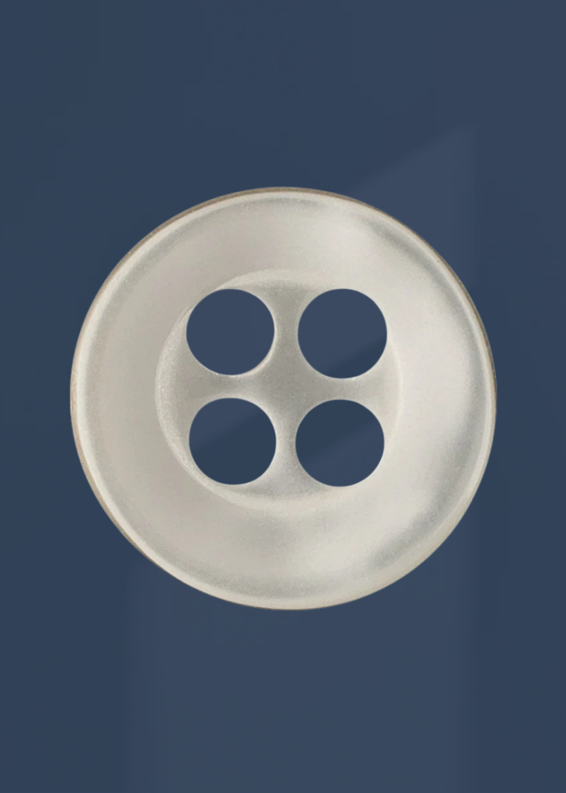 Designer Shirt Buttons - Flat Edge Shirt Buttons - 18L / 11.5mm - 1 Gross - Natural Pearl
