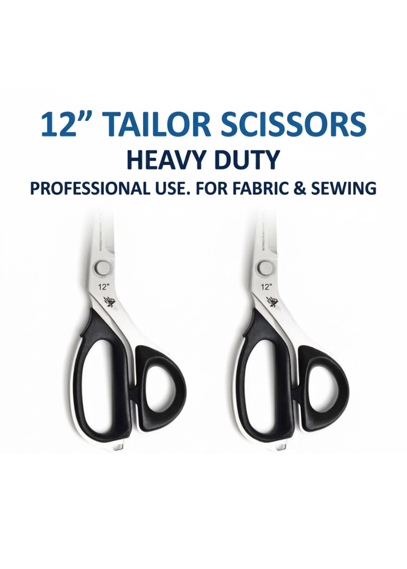 BETEC Tailor Scissors 12" – Professional Heavy Duty Fabric Shears
