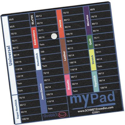 Grabbit Sewing Tools MyPad Machine Needle Organizer