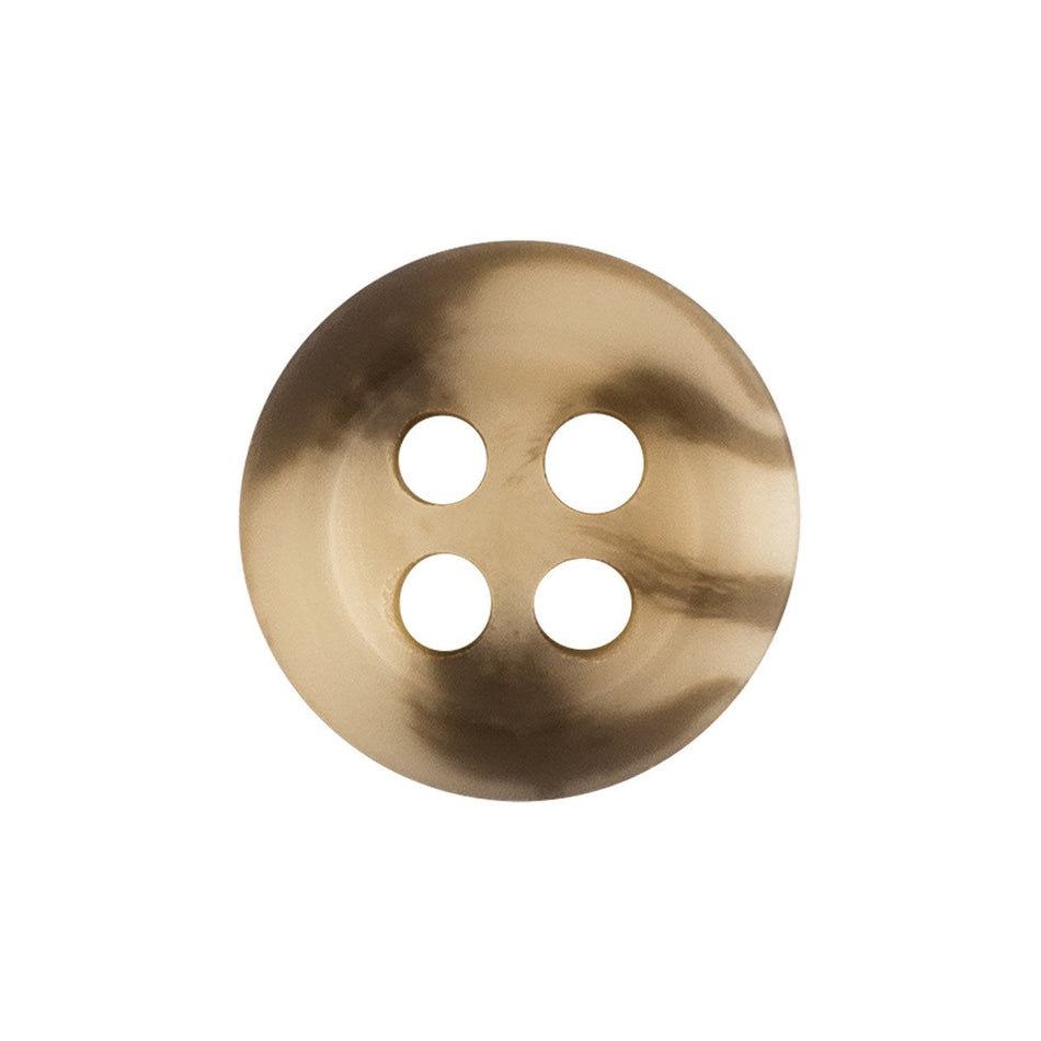 Designer Shirt Buttons - Rounded Edge Collar Shirt Buttons - 1 Gross - Mottled Tan
