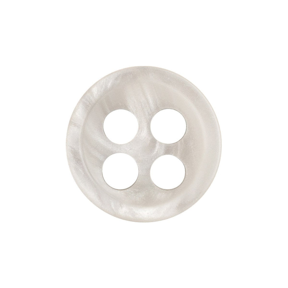 Designer Shirt Buttons - Double Edge Flat Rim Collar Shirt Buttons - 1 Gross - Clear