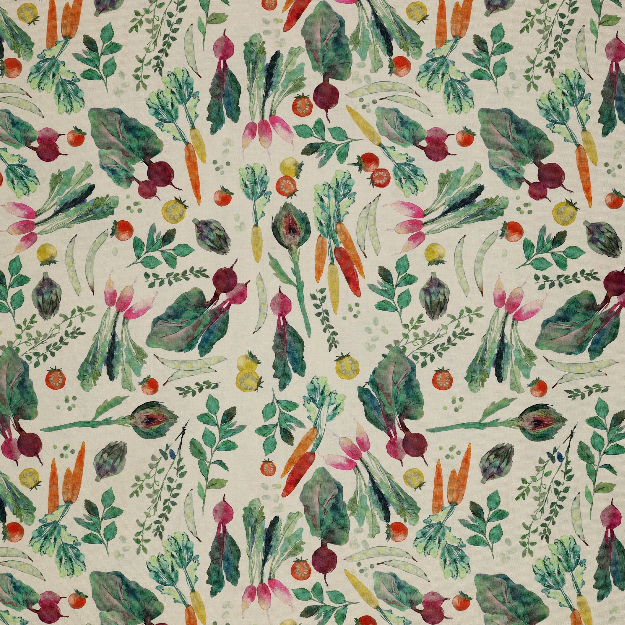 Vegetable Patch Fabric Collection - Vegetable Patch Ecru