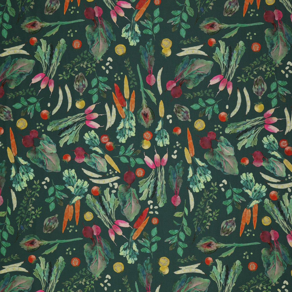 Vegetable Patch Fabric Collection - Vegetable Patch Teal