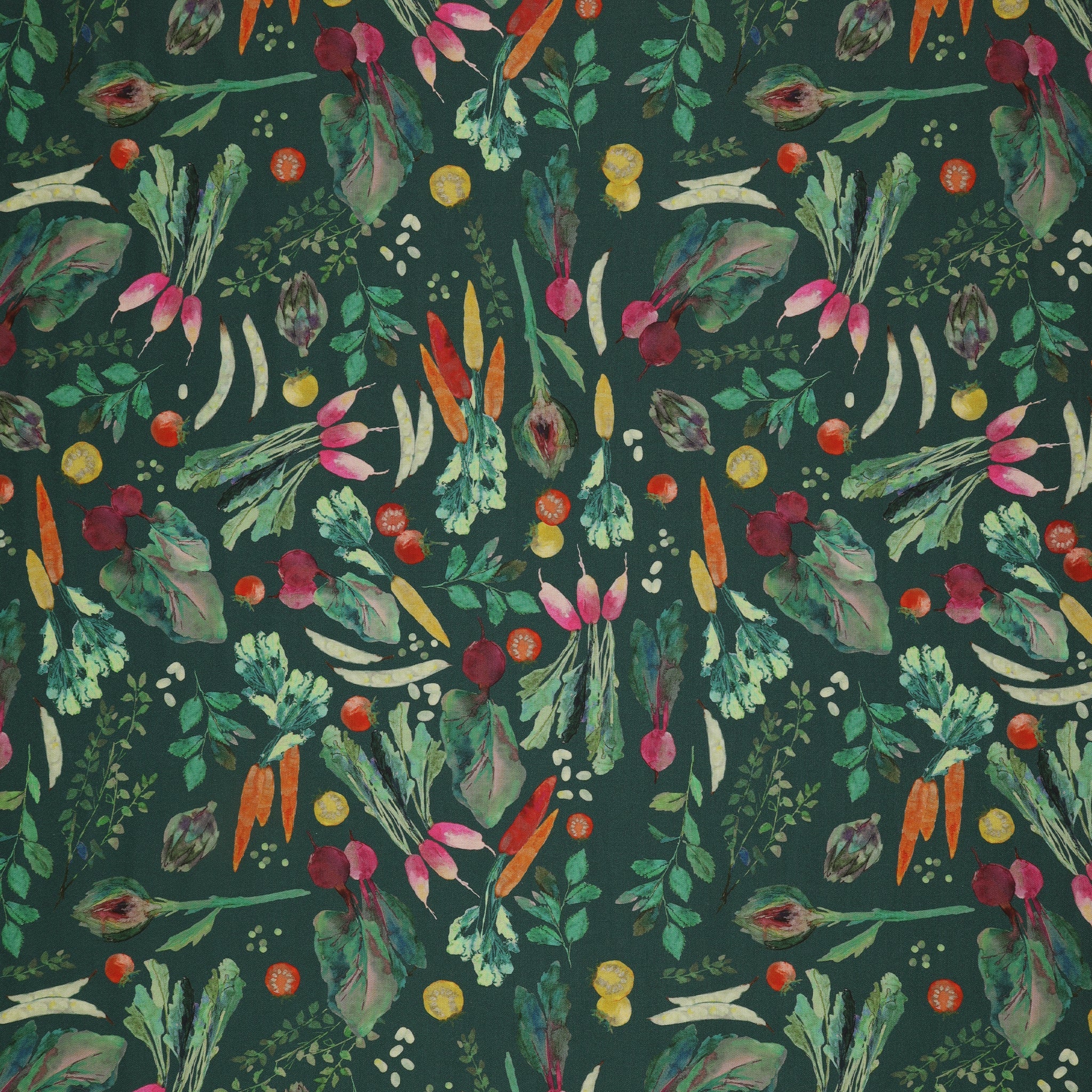 Vegetable Patch Fabric Collection - Vegetable Patch Teal